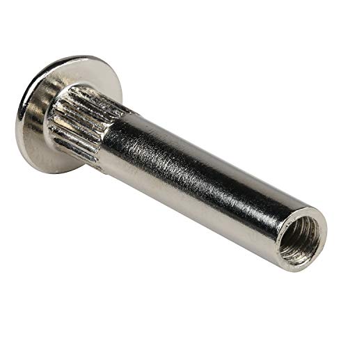 25 Pack Multipurpose Furniture Screws Cabinet Panel Connector Binding Barrels, 27Mm (1-1/16") Sleeve With 16Mm (5/8") Universal Head Inter Screws, M4 Bolts #TOP7