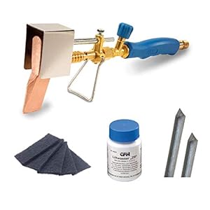 CFH Set koperolie? zuiger staaf tin zink plaatwater en reinigingsvlies