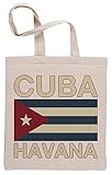 Top Qualität Cuba Havana Einkaufstasche Shopping Bag Beige