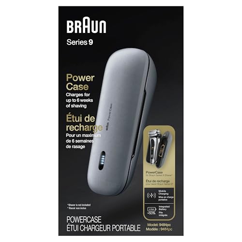 Image of Braun Powercase for Electric Razors for Men, Compatible with Braun Series 9 Pro, Series 9 and Series 8 Electric Shavers, Portable Shaver Case, Charges for Up to 6 weeks