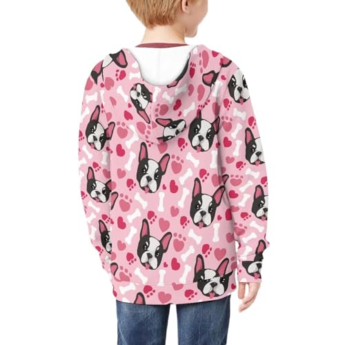 Graphic Zip up Hoodies For Boys Girls Cute Back To School Long Sleeve Hoodie Jacket Coat4