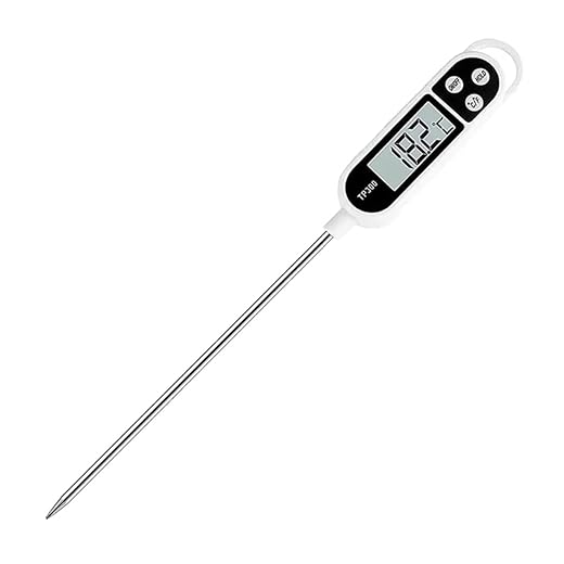 Candy Thermometer Digital Instant Read for Meat Kitchen Cooking Food Oil Deep Fry BBQ Grill Smoker (1, 9.4in)