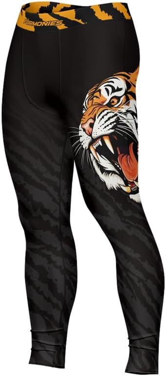 Predators Jiu Jitsu Compression Spats Men's Legging for Sports MMA BJJ Workout Wrestling