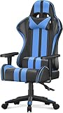 Bigzzia Gaming Chair Ergonomic Office Chair High Back Leather Adjustable Swivel Racing Computer Chai
