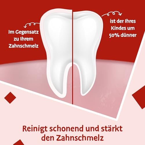 Odol-med3 Zahnpasta Milchzahn, für gesunde Milchzähne bis 6 Jahre, 50ml, Odol-med3 Zahncreme für Kinder besteht zu 95% aus Inhaltsstoffen natürlichen Ursprungs.