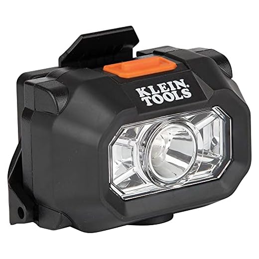 Klein Tools 60156 Intrinsically Safe LED IP67 Headlamp for Hazardous Areas, Mounts to Klein Hard Hats and Safety Helmets