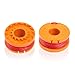 THTEN WA0010 WA0004 Edger Spool Replacement for Worx WG154 WG155 WG175 WG180 WG163 Weed Wacker Eater String with WA6531 GT Spool Cover 50006531 String Trimmer Refills 10ft 0.065