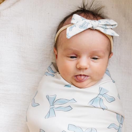 Image of Copper Pearl Swaddle Blankets for Newborns | Soft Stretchy Receiving Blankets for Boys and Girls | Large 46 x 46 Inch Baby Blankets | Lightweight and Breathable Swaddles | Daphne