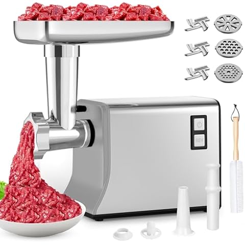 SVKLHY 3000W Electric Meat Grinder Machine Use for Home Kitchen (B-Gray) Cover