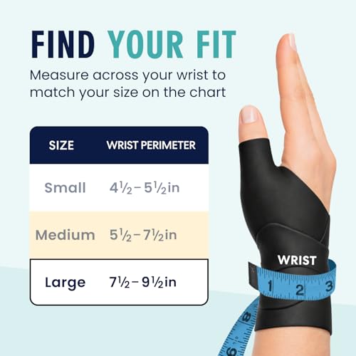 Image of Dr. Frederick's Original Waterproof Thumb & Wrist Brace - 4 ct - Hand Brace for Arthritis, Tendonitis, Carpal Tunnel & Trigger Thumb - Doctor-Developed Spica Splint - Fits Left & Right Hand (Large)