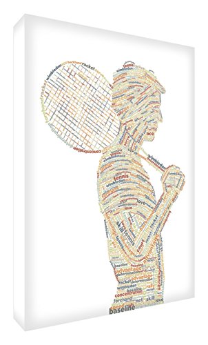 Toile joueur de tennis grand format pour sublimer la déco d'un salon de passionné