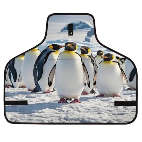 Delantal de trabajo Cute Penguin con bolsillos ajustables miniatura 1