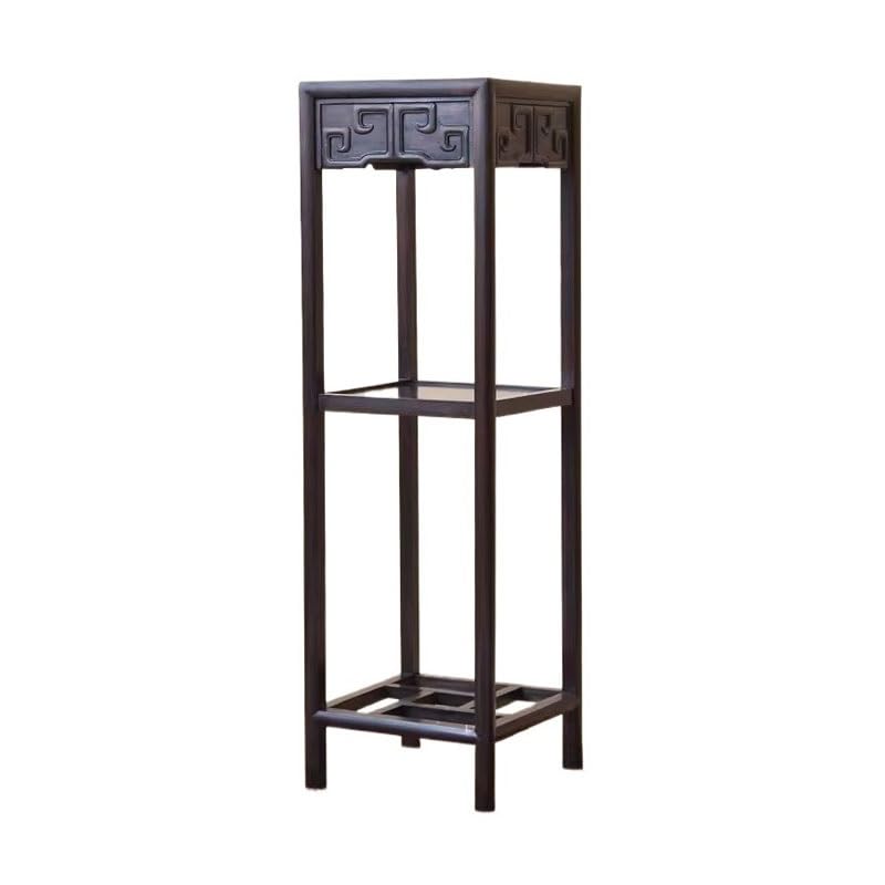 Base d'angle for bonsaï de style antique chinois et support multicouche en bois