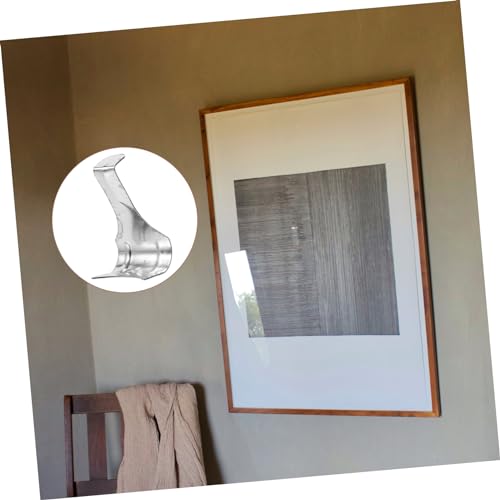Image of TEHAUX 50pcs Heavy Duty S-Shape Picture Molding Hooks Picture Rail Hangers Easy to Install for Art Exhibitions and Frame Display Sturdy and Deform-Resistant