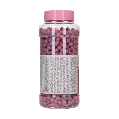 FunCakes Mimosa Purple: Zuckerstreusel zum Dekorieren von Kuchen, Cupcakes & Torten, Zuckerdekor für Einhorn- und Meerjungfrauen-Thementorten - 500 g