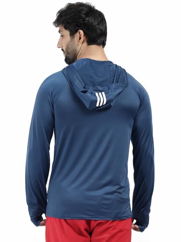 Image of Diamond Fashion Men's Gym Hoodie Jacket | Lightweight Stretchable Activewear for Workout, Running & Fitness | Quick Dry Full Zip Sports Hoodie for Men