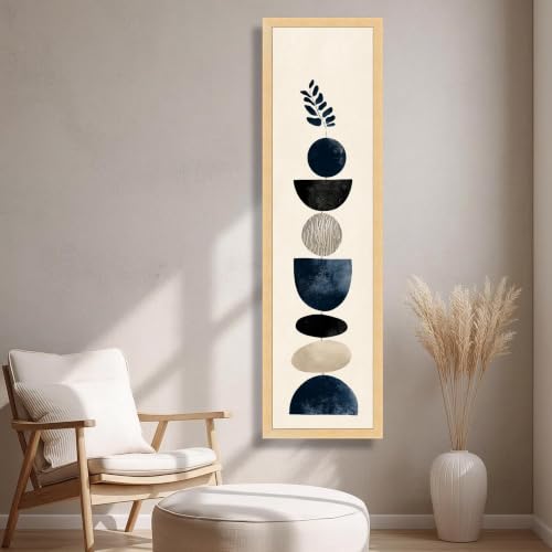 Toiles abstraites géométriques 50x150cm sans cadre décoration murale verticale