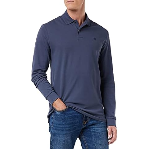 G-STAR RAW Men's Dunda Core Polo L s Shirt, Blue (Fantem Blue 5864-863), S Cover