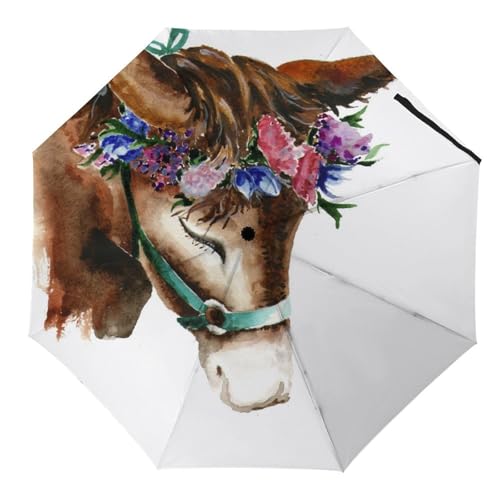 Parapluie voyage Husky automatique compact et pliant pour femme et homme