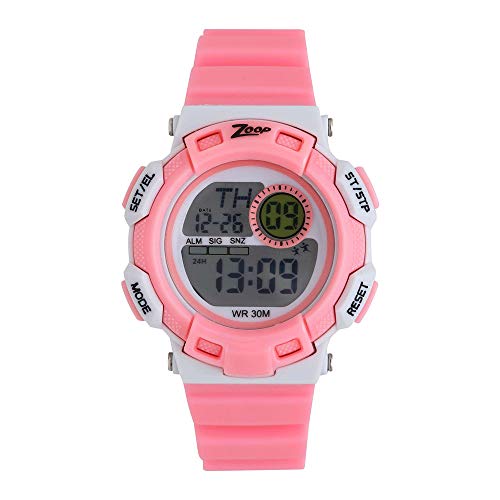 Image of Zoop Unisex Two Tone Dial Digital Watch - NL16009PP05 (Grey)