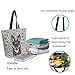 Daily Canvas Extra Large Shoulder Tote Bag,Fashion Design German Shepherd Durable Weekender Top Handle Zipper Bag for Gym Picnic Yoga Beach Travel Kitchen Market Grocery Shopping