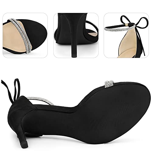 Perphy Rhinestone Ankle Tie Stiletto Heels Sandals for Women4