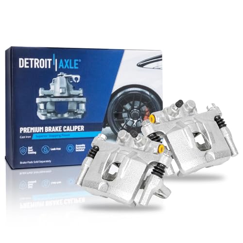Image of Detroit Axle - 2 Rear Brake Calipers w /Bracket for Jeep Compass Patriot