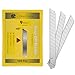 Bates- Snap Off Blades, 100 pcs, 9mm, 60 Degree, Carbon Steel Razor Blades, Razor Blade Retractable