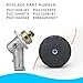 Gear Head Gearbox Assembly Replacement for Echo SRM Series Trimmers & Brush Cutters – Compatible with SRM-225, SRM-2620, SRM-3020, SRM-266U, SRM-280U – Replaces P021008182, 99944200907
