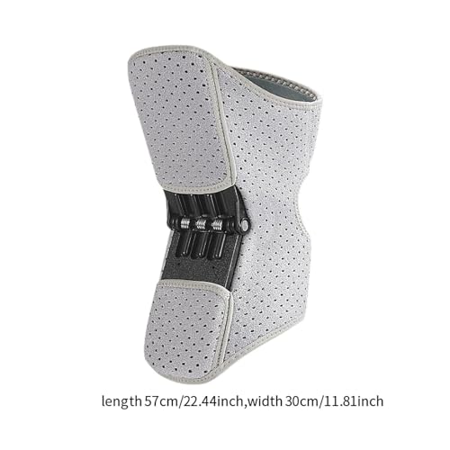Image of Enakshi Knee Protection Booster Joint Support Spring Stabilizer for Running Training Silver Gray - Knee Brace for Enhanced Support and Stability