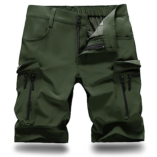 Herren Cargo Shorts Mit 6 Taschen - Leichte Wanderhose Für Sommer & Outdoor