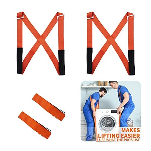 FT Moving Straps - Lifting Strap for 2 Movers - Move, Lift, Carry, and Secure Furniture, Appliances, Heavy, Bulky Objects Safely, Efficiently, More Easily Like The Pros - Essential Moving Supplies