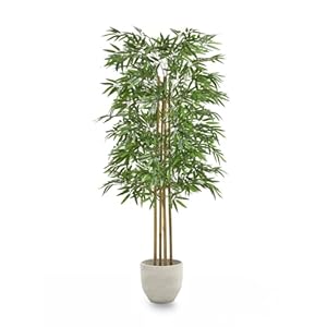 Künstlicher Bambus | Kunstpflanzen | Künstlicher Baum | Maße: 150 x 80 cm | Künstliche Pflanzen | Fake Plant | Plastik Pflanze | Deko | Deko Wohnzimmer