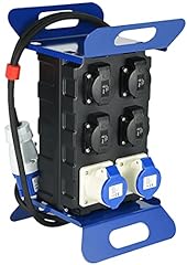 Electraline 60429 Quadro Elettrico di Distribuzione 4 prese Schuko, 2 Prese Industriali CEE, Spina a 2P+T, Cavo 2M H07RN-F 3G2,5, IP44