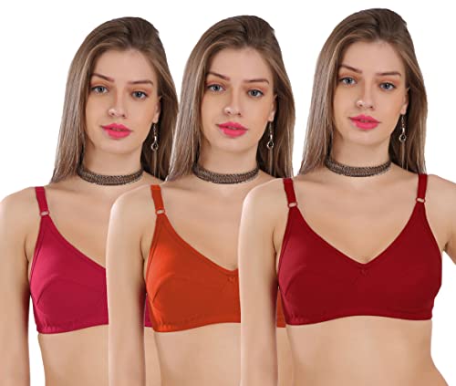 Image of Strowberry Women's Cotton Non-Padded Wire Free Full Coverage Bra