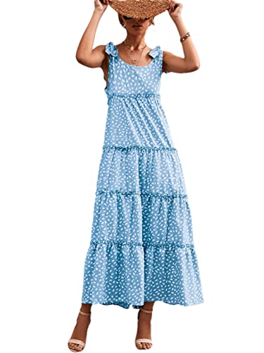Robe longue d'été bohème à bretelles légere et confortable contre la chaleur