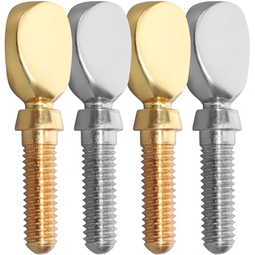 ibasenice Sax Repair Tools 4 Pack Saxophone Neck Screws Metal Screws Sax Neck Strap Parts Saxophone Accessories