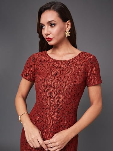 Image of Miss Chase Women's Sleeveless Collared Bodycon Above-Knee Polyester Dress