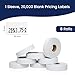 Perco White Pricing Labels for Monarch 1131 Price Gun - 1 Sleeve, 8 Rolls, 20,000 Price Marking Labels - with Ink Roll Included
