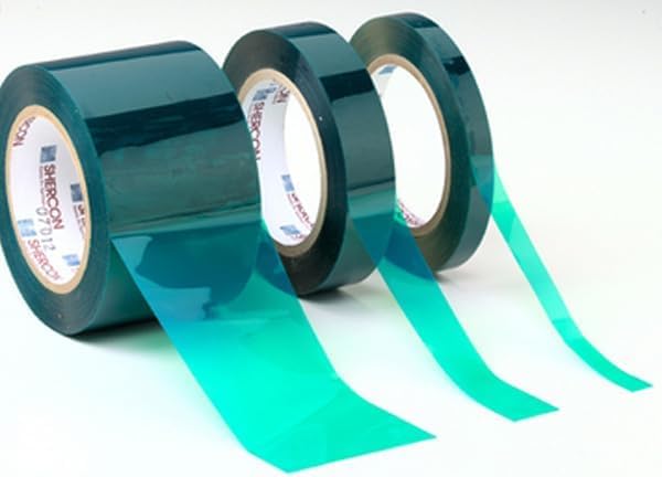 Caplugs PC21-5000 PC21-SH Series – 2 Mil Thick Green Polyester Tape, 1 Roll 5" W x 72 Yds L, High Temperature Masking Up to 400°F (204° C), Powder Coating, E-Coating, Anodizing (SH-47604)