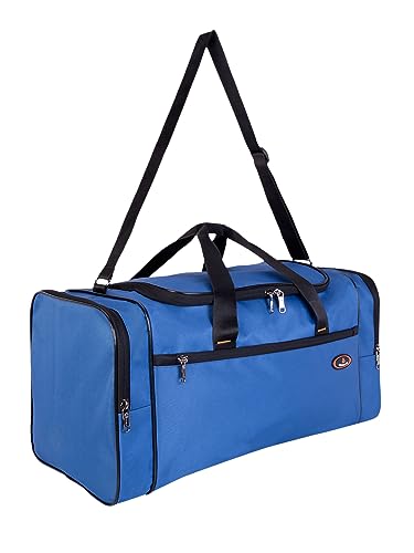 Image of COSMUS Spark 42 Litre Stylish Spacious Weekender Duffle Bag Overnighter Travel Duffel Bag (Royal Blue)