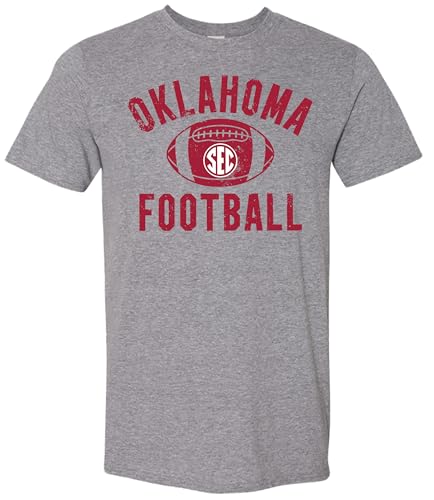 Camiseta Oklahoma Sooners de algodón transpirable para evitar calor en fútbol SEC