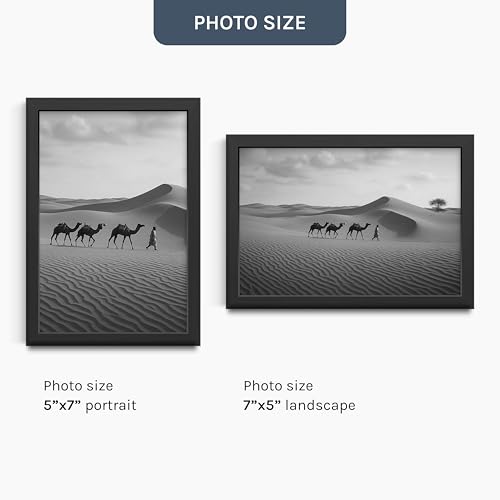 Image of Premium White Silver 5x7 Inch Small Photo Frame | Table Top Display with Clear Plexiglass | Photo Frames for Table, Perfect for Home Decor, Wedding, Anniversary, Memories & Gifts