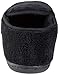 isotoner Men's Terry Moccasin Slipper with Memory Foam for Indoor/Outdoor Comfort, Black, Medium / 8-9 US