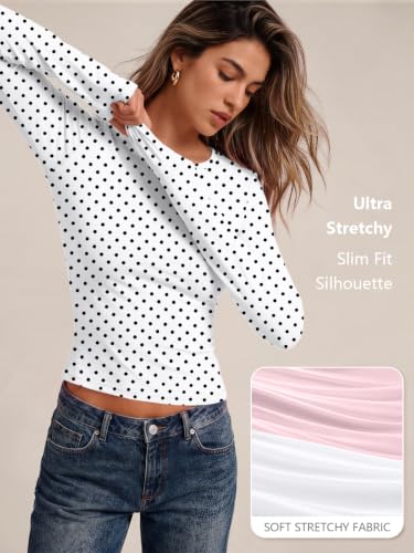 Image of Trendy Queen Womens Long Sleeve T Shirts Fall Fashion Basic Y2K Tops 2026