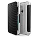iPhone 7 PLUS Case, X-Doria Engage Folio Series - Wallet Case with Clear Back, Protective Case for Apple iPhone 7 PLUS, [Black Carbon Fiber]