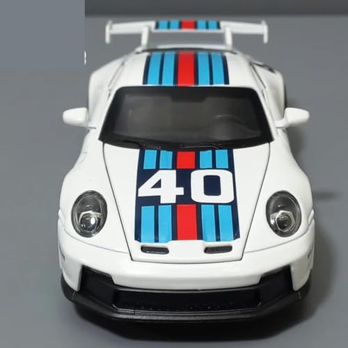 Image of P.orsche 911 G.T3 R.S R.SR Turbo S 1:32 Scale Model car Exclusive Alloy Metal yoy Pull Back Die-cast Toy Metal Toy car with Openable Doors Light Music Best Gifts Toys Kids【Colors as Per Stock】