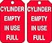 CYLINDER EMPTY IN USE/FULL