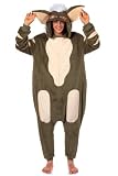 INTIMO Gremlins Kigurumi Stripe Adult Union Suit Costume Pajamas For Men and Women (Large/X-Large) Multicolor