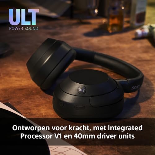 Sony ULT WEAR - Draadloze Noise Cancelling koptelefoon met ULT POWER SOUND, ultieme diepe bas, heldere gesprekskwaliteit, batterijduur tot 30 uur, Alexa & Google Assistant, IOS & Android - Zwart - Afbeelding 4